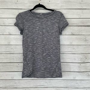Lululemon Another Mile Short Sleeve Shirt in Heathered Gray